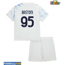 Inter Milan Alessandro Bastoni #95 Auswärts Trikotsatz Kinder 2025-26 Kurzarm (+ Kurze Hosen)